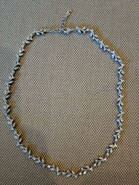 Silver Crystal Vine Choker Necklace - Women Jewelry